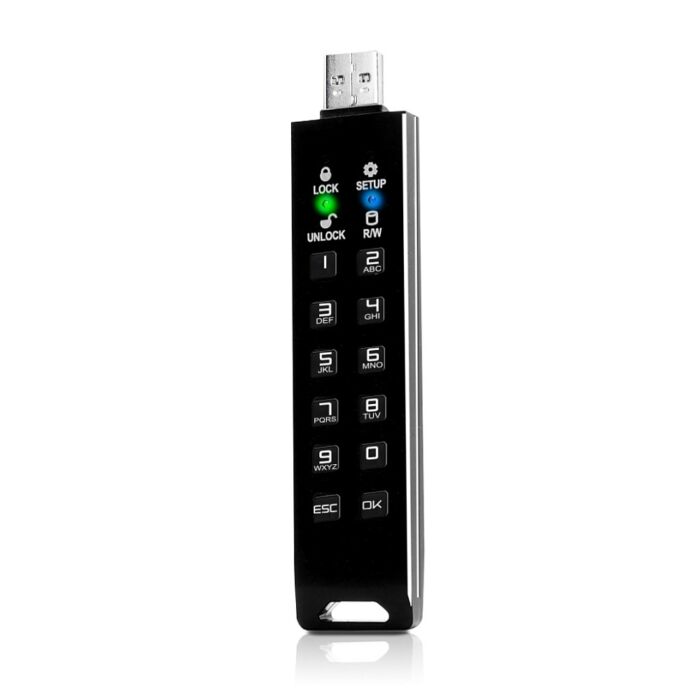 Флешка с аппаратным шифрованием DataLock PRO4 USB 3.2, черный, 128 Гб
