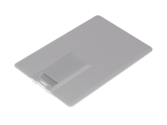 USB 3.0- флешка на 32 Гб в виде визитки, с раскладным чипом, белый