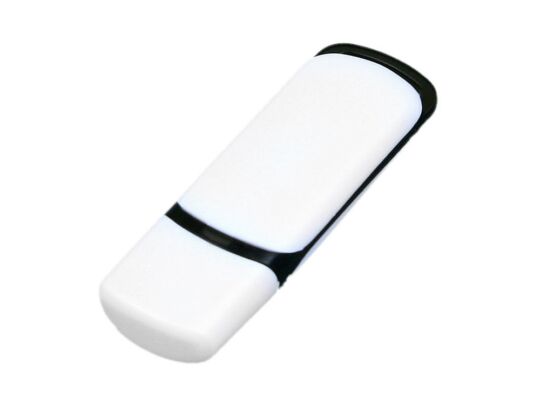 USB 3.0- флешка на 32 Гб с цветными вставками, белый/черный