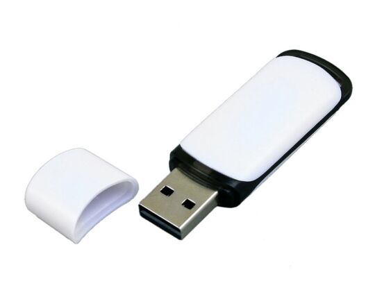 USB 3.0- флешка на 32 Гб с цветными вставками, белый/черный