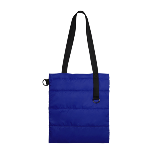 Шоппер Superbag Bubble New, стёганый, со скрытой магнитной кнопкой (синий с чёрным)