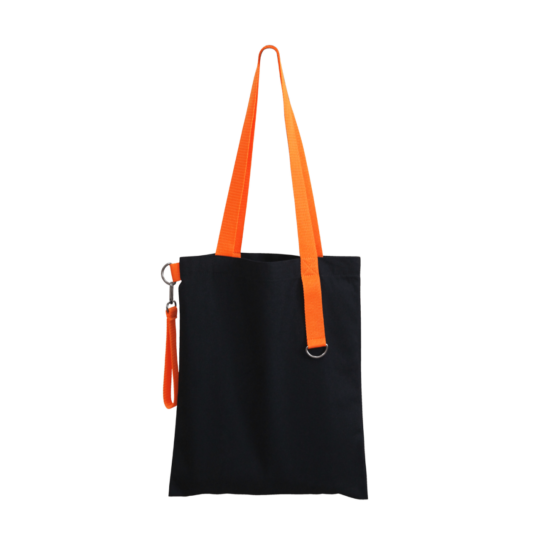 Шоппер Superbag black (чёрный с оранжевым)
