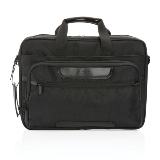 Сумка для ноутбука Swiss Peak Voyager из RPET AWARE™, 15,6", черный