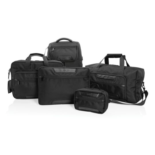 Сумка для ноутбука Swiss Peak Voyager из RPET AWARE™, 15,6", черный